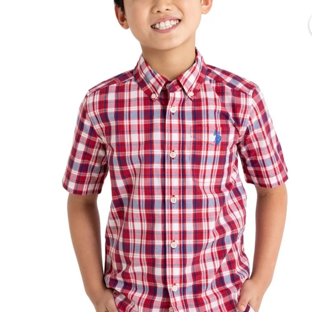 Polo by Ralph Lauren Kids Red and Blue Checkered Shirt